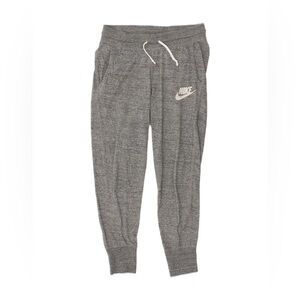 Nike Gray Sweatpants with Tapered Ankle Design
